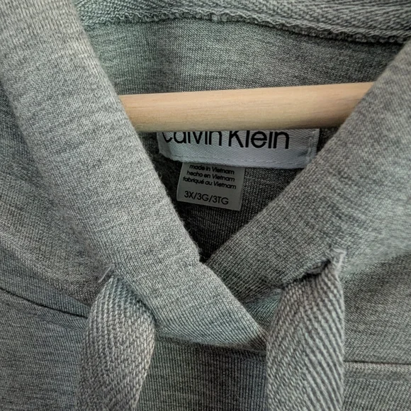 Calvin Klein Gray Dress Sweatshirt Material with Hood 3x NWT - Picture 5 of 5